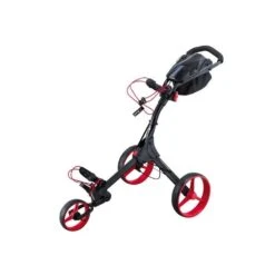 IQ+ 3 Wheel Push Trolley - Black/Red