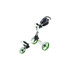 IQ+ 3 Wheel Push Trolley - White/Lime