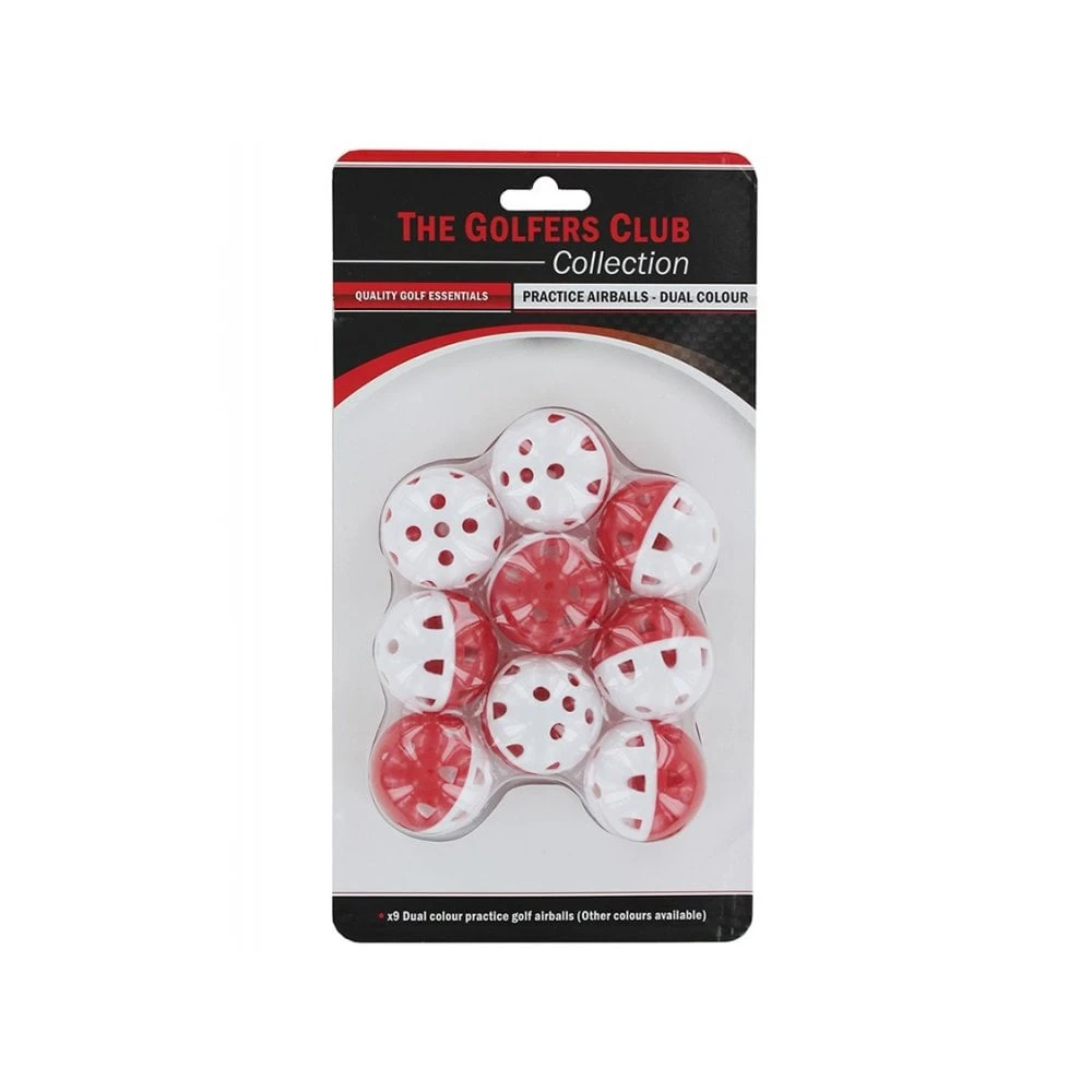 The Golfers Club Air Ball White/Red Ball 9 Pack