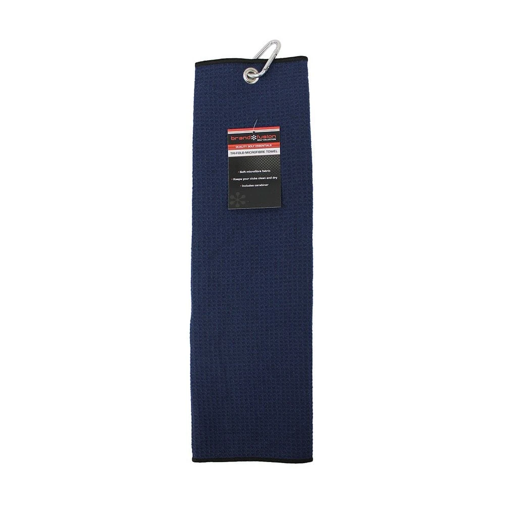 Tri-Fold Microfibre Towel Navy