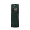 Tri-Fold Velour Towel Bottle Green