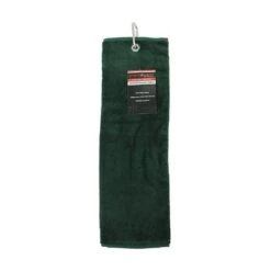 Tri-Fold Velour Towel Bottle Green