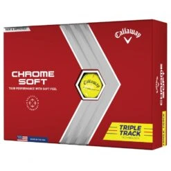 Callaway 2022 CHROME SOFT TRIPLE TRACK Dozen Golf Balls - Yellow