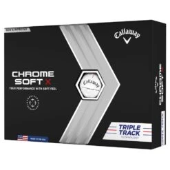 Callaway 2022 CHROME SOFT X TRIPLE TRACK Dozen Golf Balls - White