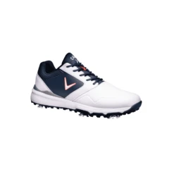 Callaway 2022 Mens CHEV LS Golf Shoes WHITE/NAVY/RED
