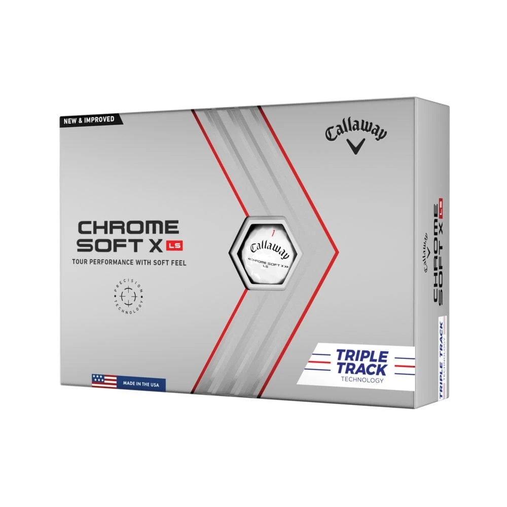 Callaway Chrome Soft X Ls Triple Track 22 Balls (doz) White