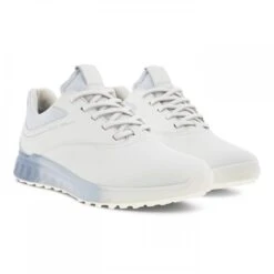 ECCO W Golf S-Three Golf Shoes WHITE/DUSTY BLUE/AIR