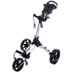 Square Golf Trolley - Silver/Black