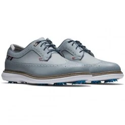 FootJoy 2022 Mens FJ Traditions Golf Shoes - Wing Tip Grey