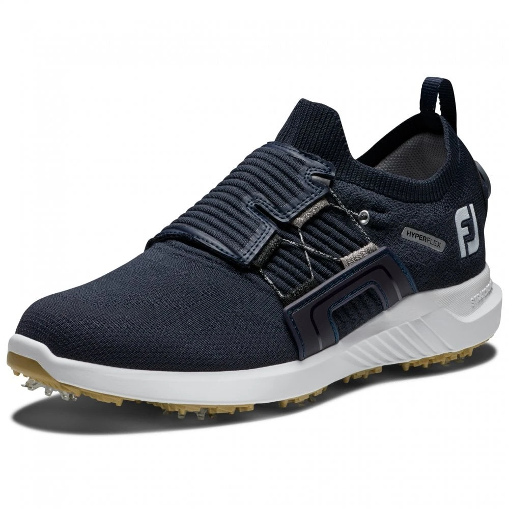 FootJoy 2022 Mens Hyperflex BOA Golf Shoes - Navy/White - Image 2