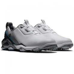 FootJoy 2022 Mens Tour Alpha Golf Shoes - White/Grey/Blue