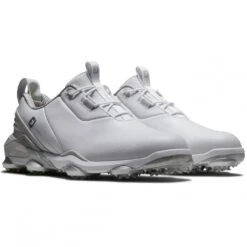 FootJoy 2022 Mens Tour Alpha Golf Shoes - White/Grey/Lime