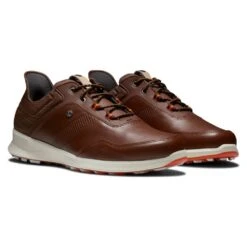 Footjoy FJ STRATOS COGNAC/BROWN/ORANGE Golf Shoes