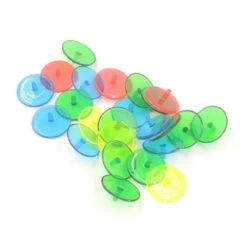 20 Pack Plastic Neon Golf Ball Markers