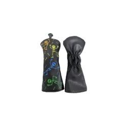 Black Playful Skeleton PU Leather Hybrid Novelty Headcover