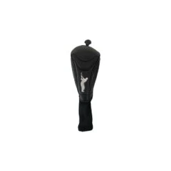 Premium Leatherette Black Fairway Headcover With Sock