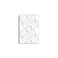 Sheet Of 4 Impact Labels For Oversize Right Handed Irons