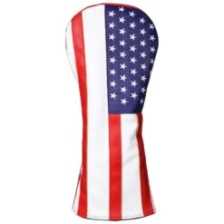 USA Flag PU Leather Hybrid/Rescue Headcover