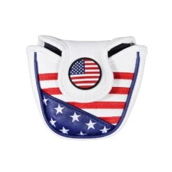 USA Flag PU Leather Mallet Putter Headcover