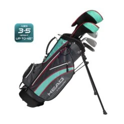 Head Juniors Age 3-5 Teal/Grey Complete Golf Set