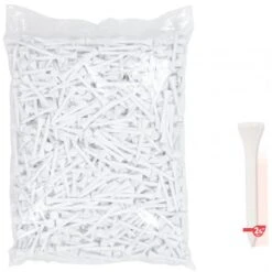 Masters 2 1/8 White Wooden Tees X 1000