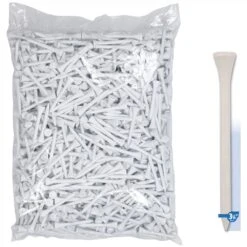 Masters 3 1/4 White Wooden Tees X 1000