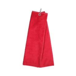 Masters PLAIN Velour Trifold Towel - Red