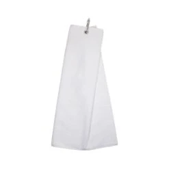 Masters PLAIN Velour Trifold Towel - White