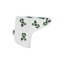 PRG Golf Football Scarf Green/Yellow/White Headcover - Blade Putter