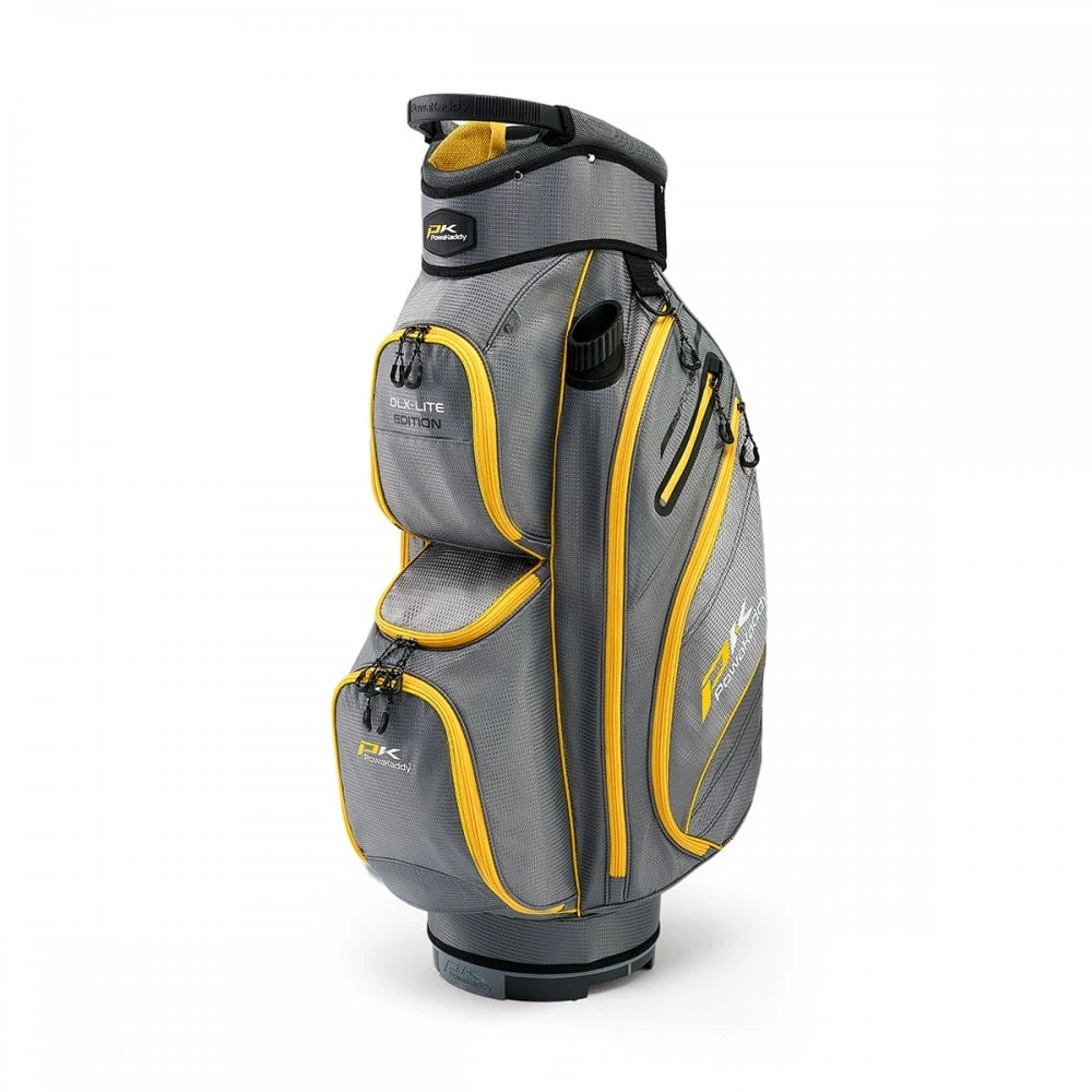 PowaKaddy 2023 DLX-Lite Edition - Gun Metal/Yellow Golf Bag