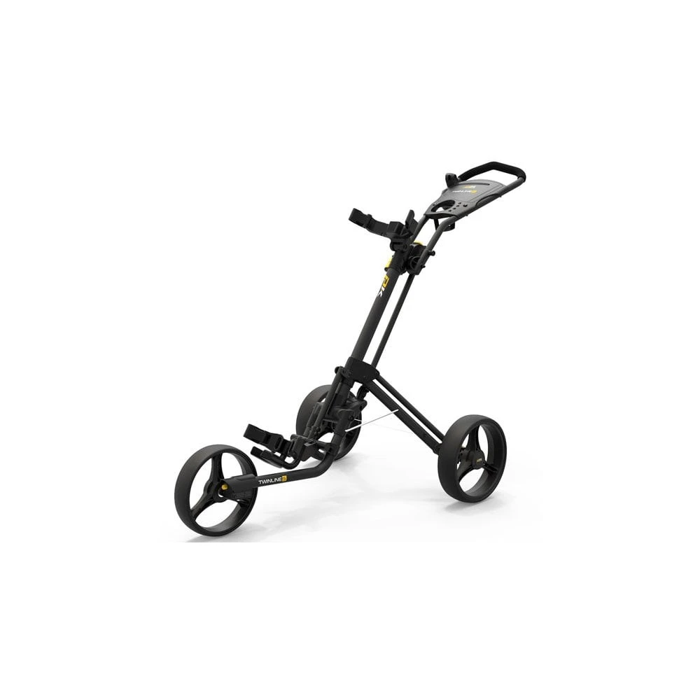 PowaKaddy Twinline 5 Lite Push Cart - Black