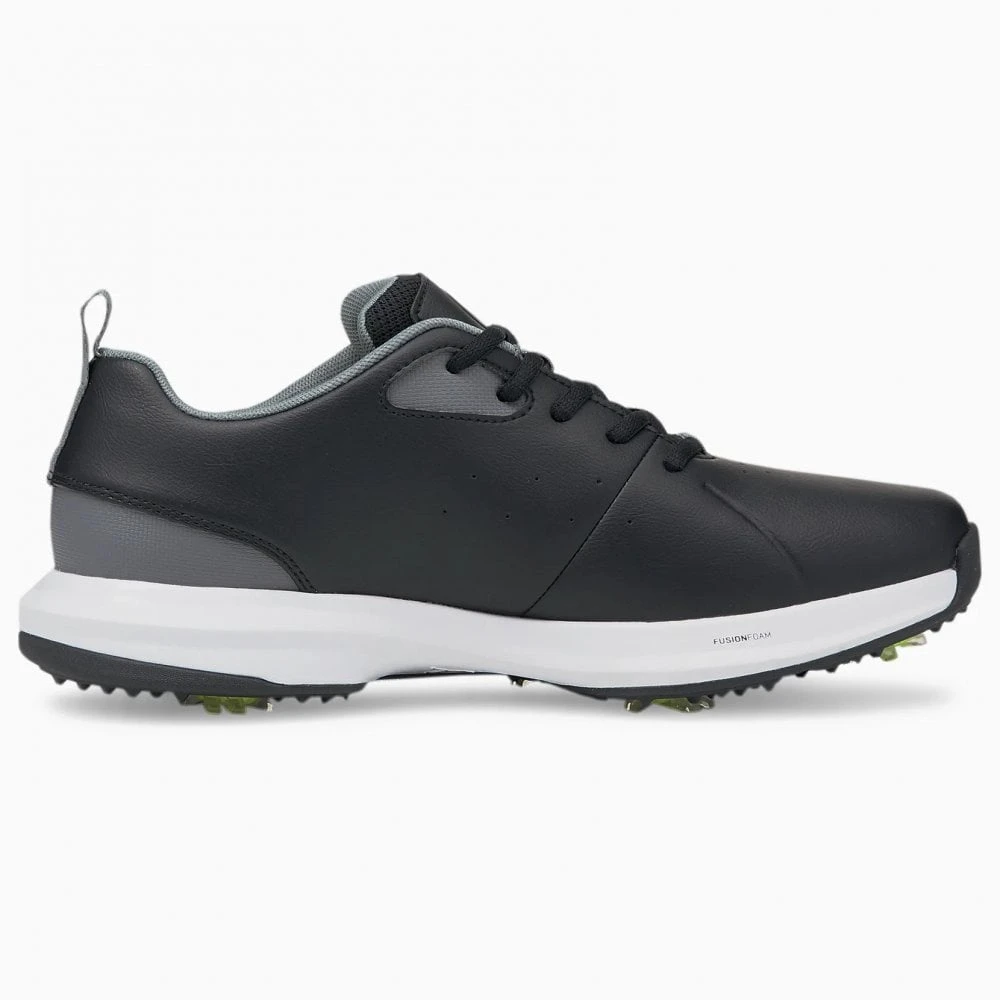 Puma FUSION FX Tech Golf Shoes Black/Silver/QUIET SHADE - Image 3