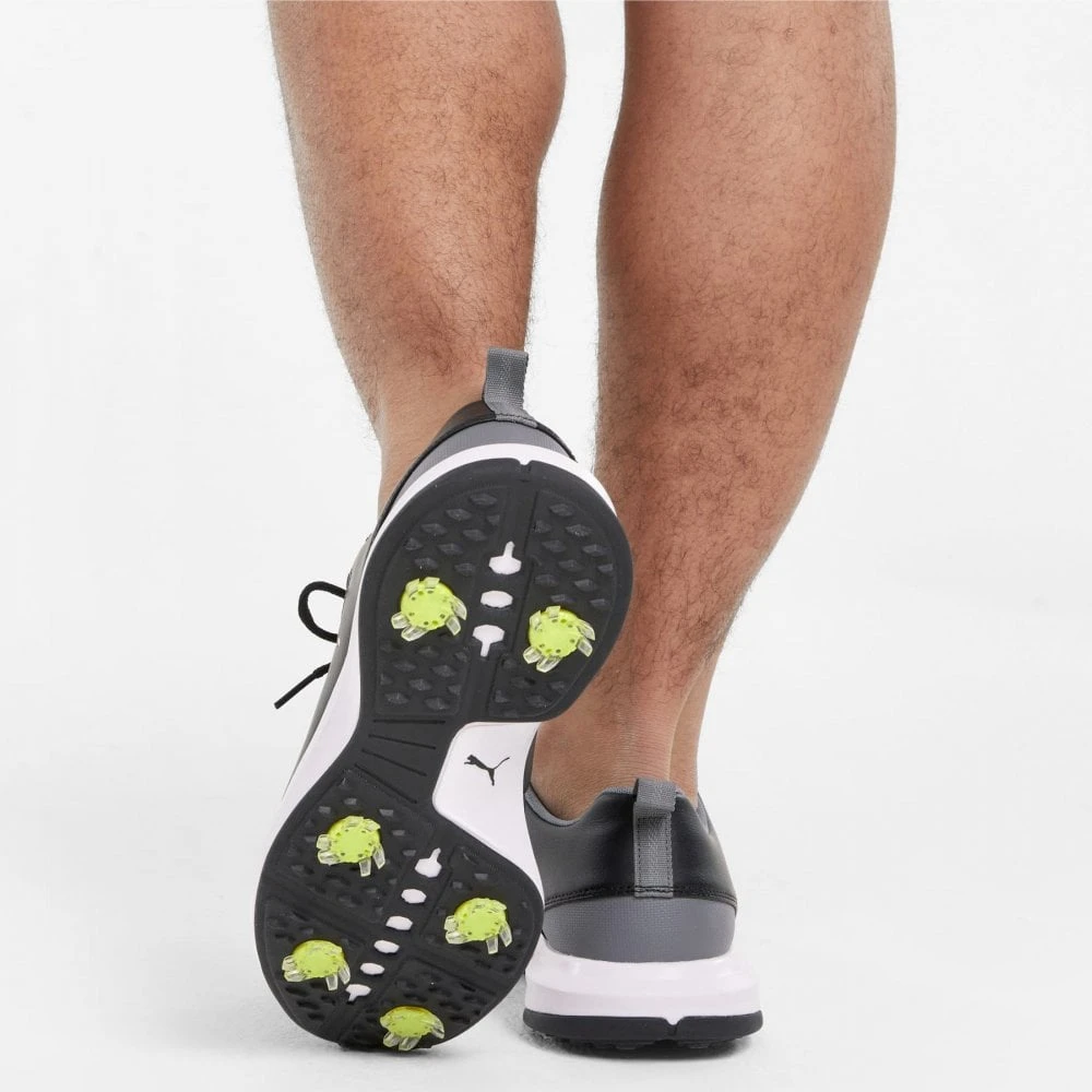 Puma FUSION FX Tech Golf Shoes Black/Silver/QUIET SHADE - Image 5