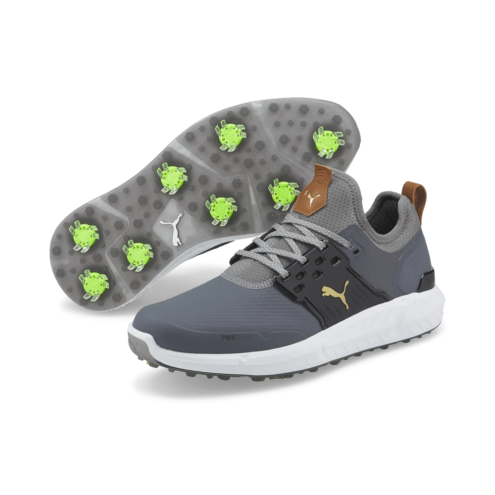 Puma IGNITE ARTICULATE Golf Shoes - QUIET SHADE/Gold
