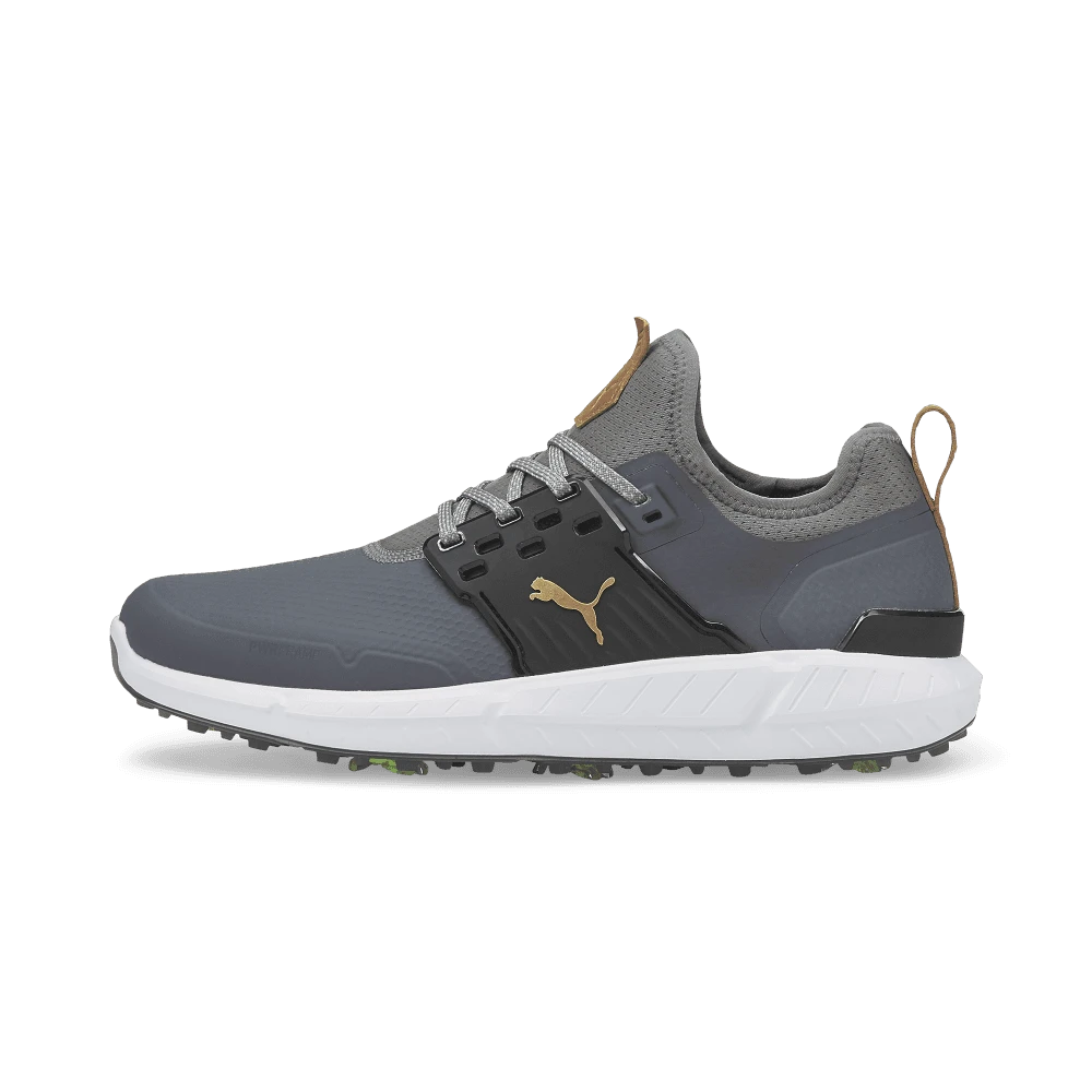 Puma IGNITE ARTICULATE Golf Shoes - QUIET SHADE/Gold - Image 4