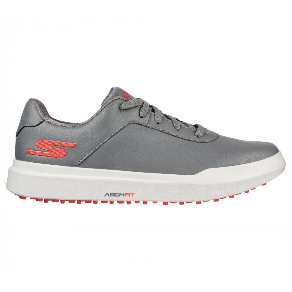 Skechers GO GOLF DRIVE 5 Golf Shoes - Grey/Red - Image 5