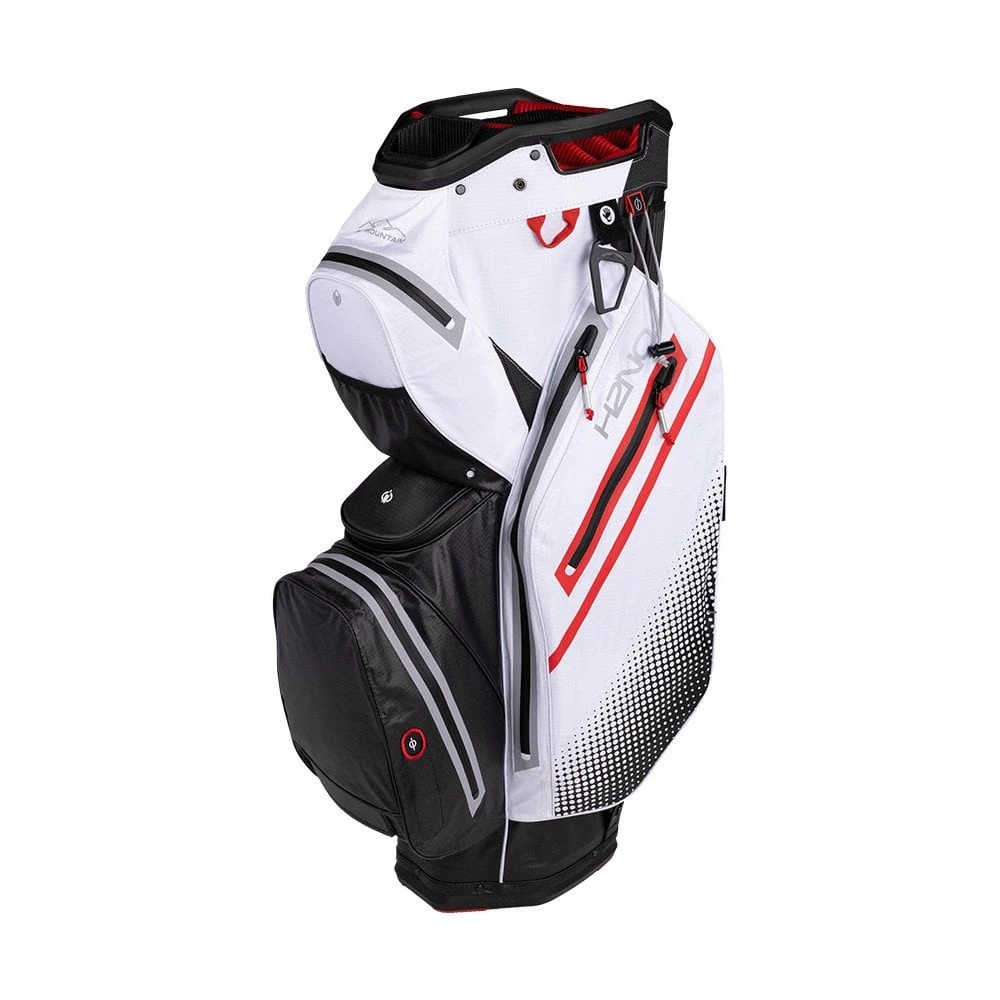 Sun Mountain H2NO Staff Cart Golf Bag Black-White-Red