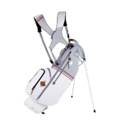 Sun Mountain Sonnenalp Mid Stripe Stand Bag White-Cadet-Brick
