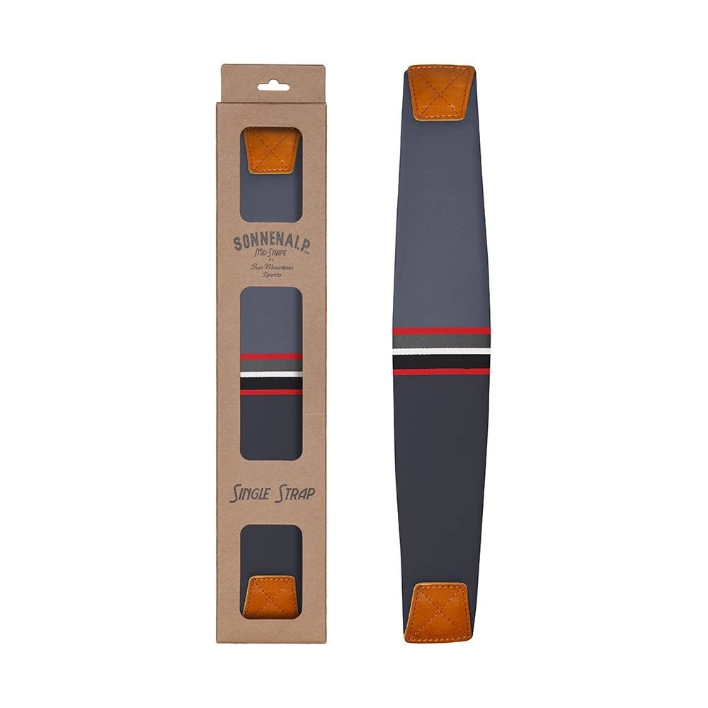 Sun Mountain Sonnenalp Mid Stripe Strap Black-Gunmetal-Red