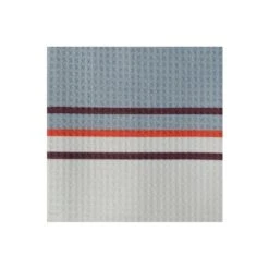 Sun Mountain Sonnenalp Mid Stripe Towel White-Cadet-Brick