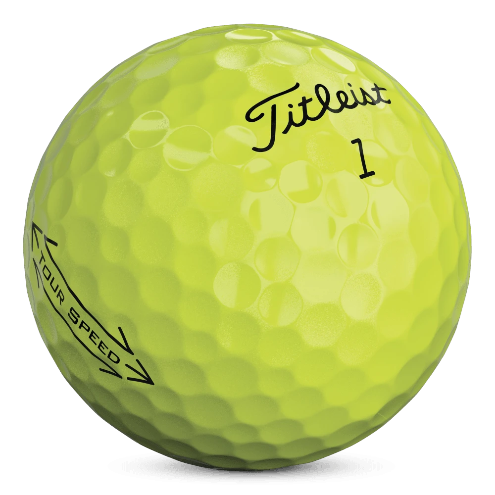 Titleist 2022 TOUR SPEED Golf Balls Yellow (dz) - Image 4
