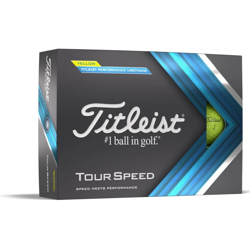Titleist 2022 TOUR SPEED Golf Balls Yellow (dz)