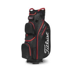 Titleist Cart 14 StaDry Golf Bag Black/Black/Red