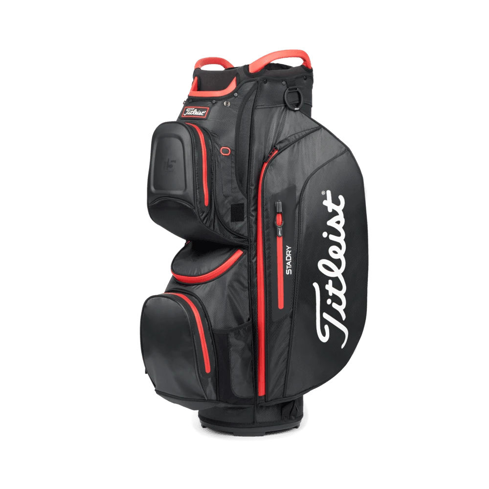 Titleist CART 15 STADRY Black/Black/RED Golf Bag