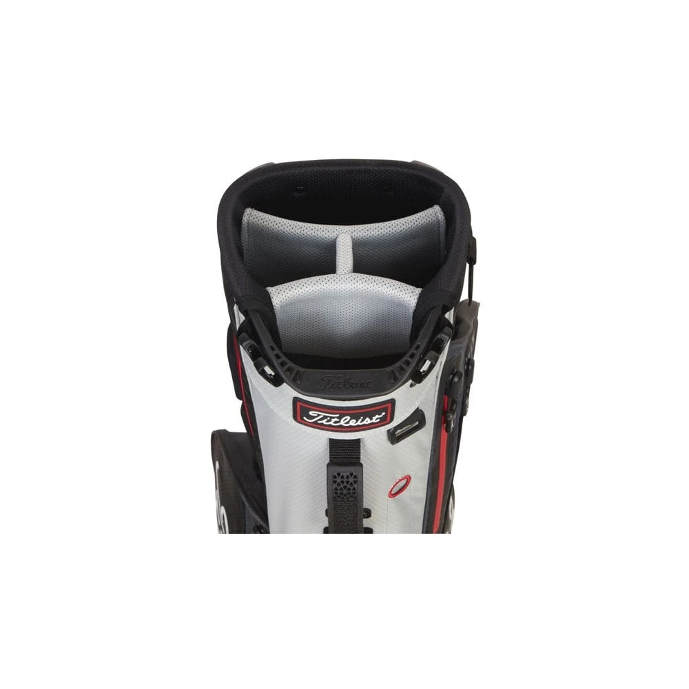Titleist StaDry Player 4 Stand Golf Bag - BLK/GREY/RED - Image 4