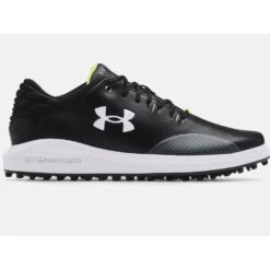 Under Armour Mens Draw Sport SL Black Golf Shoes