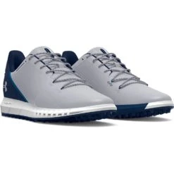 Under Armour Mens HOVR Drive SL Wide Mod Gray Golf Shoes